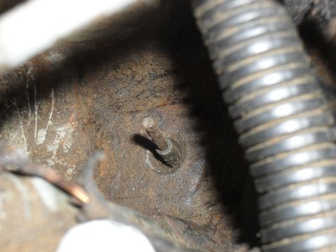 1991 Ford F-350 - Broken Glow Plug Close Up