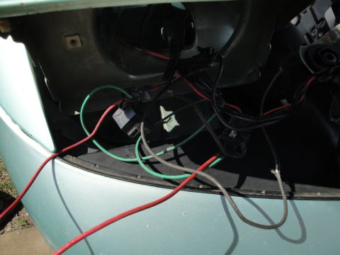 1995 Ford Probe - My Hid wiring before soldering on the left headlight...