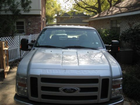 2008 Ford F-250 - Silver 2008 Ford F-250 Super Duty truck front view.