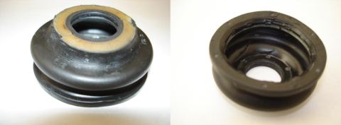 1992 Ford Bronco - Two views of a CV boot, one with a yellow ring, and the other showing the interior. The Supermotors.net logo is visible.