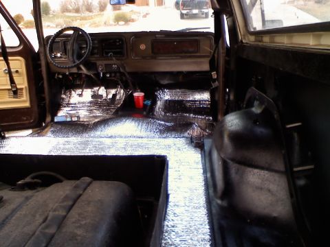 1979 Ford Bronco - Insulation added