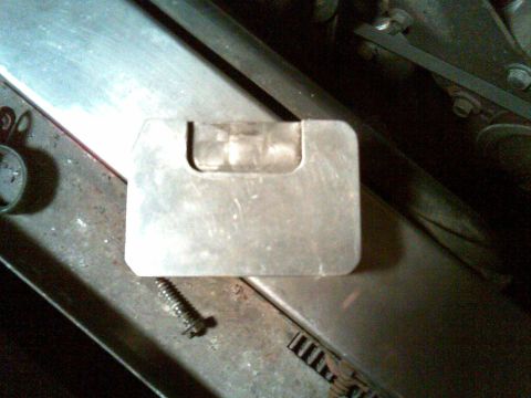 1972 Ford Ranchero - so low that a recess is needed in the underside of the slide clamp for the hold down bolt