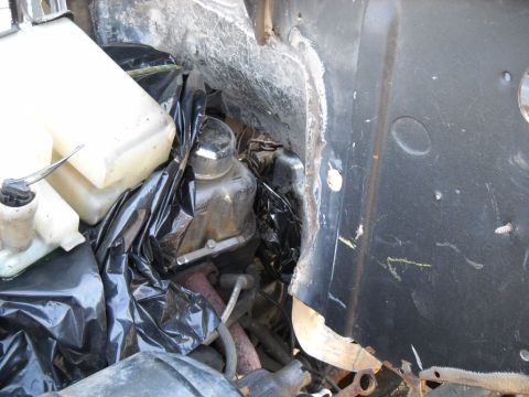 1954 Ford F-100 - I was pretty close on the firewall recess. I actually need to close in the driver side of the recess for more interior pedal room. But it l…