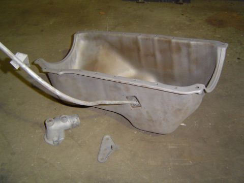 1984 Ford Bronco - Sump after blasting.