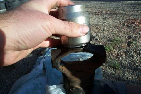 1990 Ford Bronco - This seal has a small lower metal lip. I used a large socket of the appropriate size to tap it into place