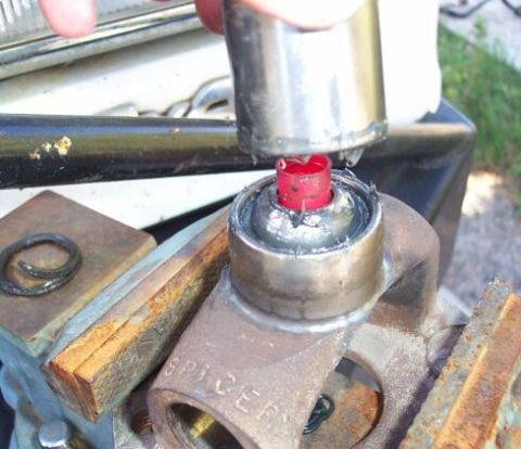 1990 Ford Bronco - I installed the centering ball in a similar fashion, using a socket to drive it in