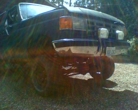 1987 Ford Bronco - This 1987 Ford Bronco is shown from the front with its grille and bumper visible.