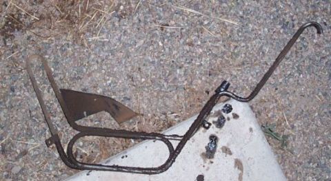 1990 Ford Bronco - When I installed the ps cooler I removed this stupid stock piece from the front xmember