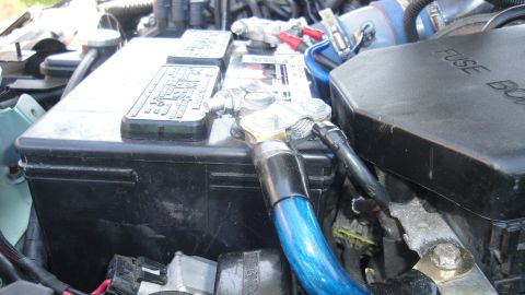 1995 Ford Probe - New battery terminal hook ups.