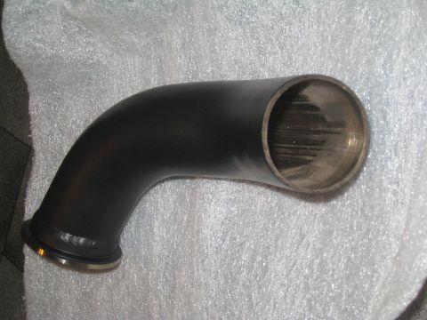 2007 Subaru Impreza - A black exhaust pipe with a flange is shown, with the interior of the pipe visible.