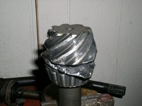 1979 Ford Bronco - This severely damaged differential gear shows significant signs of mechanical failure.