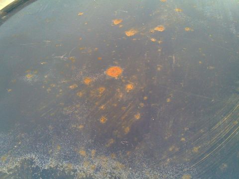 1972 Ford Ranchero - this must be what the old roof looked like 20 years ago, looks like the same exact spots