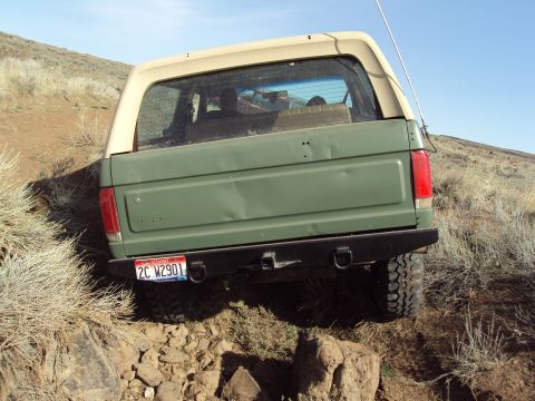 1989 Ford Bronco - This Ford Bronco is seen off-road on a sunny day.