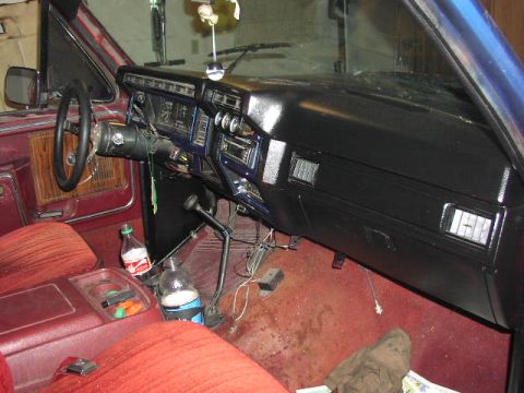 1981 Ford Bronco - Interior view of a classic Ford Bronco, highlighting the dashboard and seating.