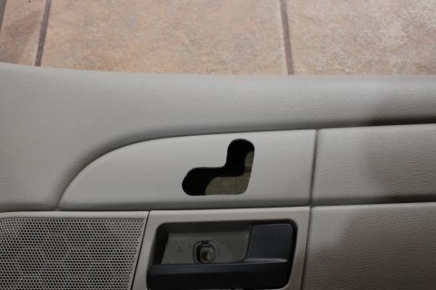 2007 Ford Crown Victoria - first time cutting out a powerseat door mounted powerseat switch hole in a P71 door panel. i used the RH LX door panel off my 2003 to get a…