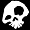 1993 Ford Taurus - A stark white skull graphic is displayed against a solid black background.