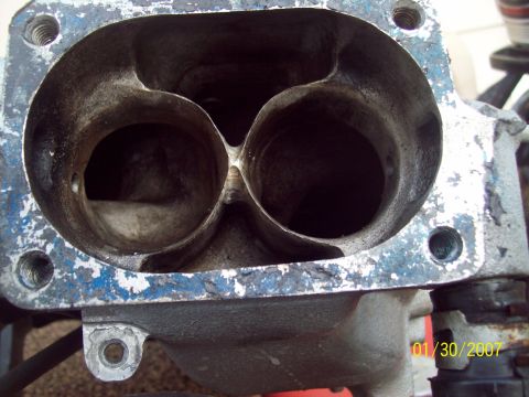 1995 Ford Probe - This intake manifold shows significant wear and tear, with a date stamp of 01/30/2007 visible.