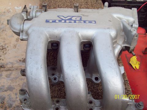 1995 Ford Probe - A V6 TURBO intake manifold is shown, with a date stamp of 01/30/2007 and SuperMotors.net logo.