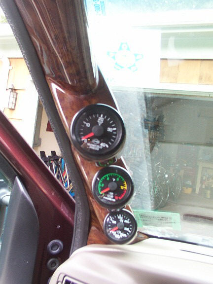 2001 Ford Excursion - Triple Pod on Driver's side with Turbo Boost, Pyrometer and Trans temp guage