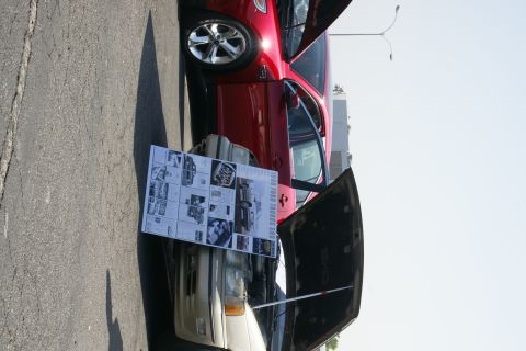 1992 Ford Taurus - Display board for 1992 Ford Taurus SHO at Knotts Fab Fords Forever event.