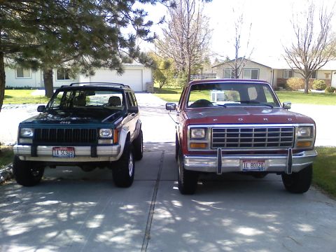 1981 Ford Bronco - Amazing what vehicle size does, since the tires are the same size.