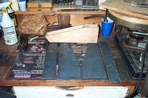 1995 Ford Bronco - new track bar mount with wooden model
