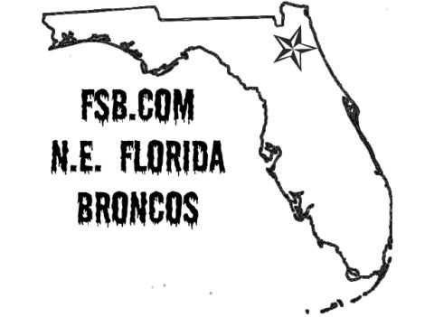 1994 Ford Bronco - Club logo graphic showing the outline of Florida with text FSB.COM N.E. Florida Broncos, not a technical document.