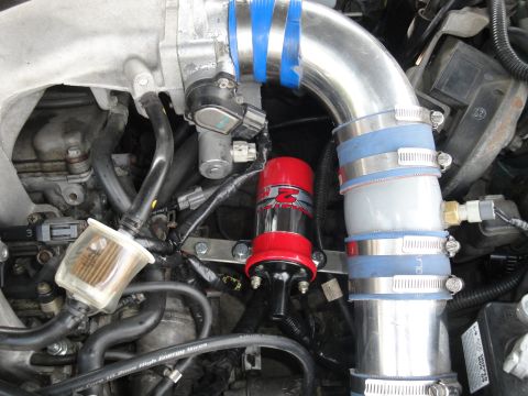 1995 Ford Probe - Close look at Custom Bracket for MSD Coil.