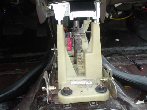 1999 Ford Taurus - This is a picture of the shifter assembly from where the enter console would be (dead center of the car) facing forward.