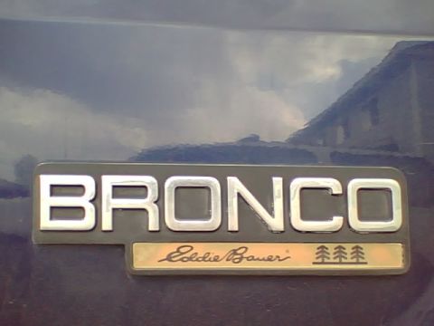 1994 Ford Bronco - Note the busted-ass Explorer reflected here. Kinda cool, I think.