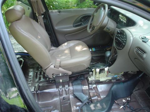 1999 Ford Taurus - Picture of the inside of the car through the passenger door with the driver seat re-installed temporaraly so i can ise the car to get to wo…