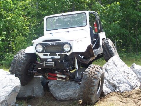 1989 Ford Bronco - Actual picture of my friend's '69 Toyota Landcruiser that I drew. Pic taken 2002.