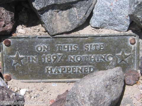 1996 Ford C-350 (Centurion Conversions) - A plaque states that in 1897, nothing happened at this site.