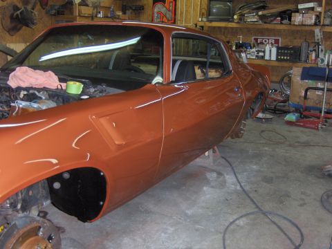 1980 Chevrolet Camaro - This 1980 Chevrolet Camaro is shown in a garage, appearing to be in the process of restoration.