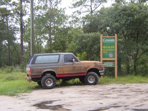 1991 Ford Bronco - The Croom sign.