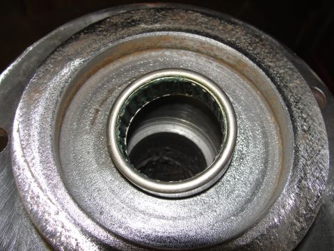 1995 Ford Bronco - Wheel bearing assembly detail, likely from a solid axle swap project.