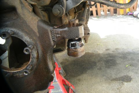 1989 Ford Bronco - Next up is the tie rod end still attached to the knuckle. Remove the cotter pin, then the castle nut. The tie rod end is like the ball join…