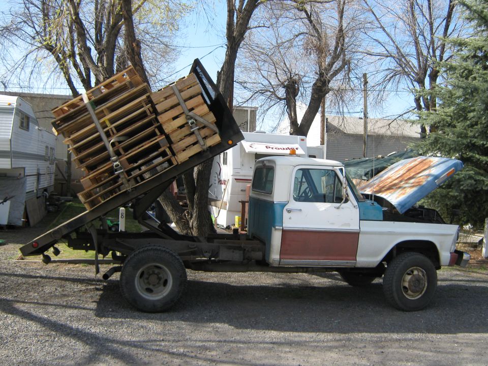 1972 Ford F-250 “Big Red My neighbor calls it  Frankeistein”