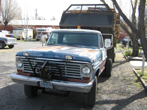 1972 Ford F-250 - This Ford F-250 truck, seen from the front, appears to be from the early 1970s, not 1972.