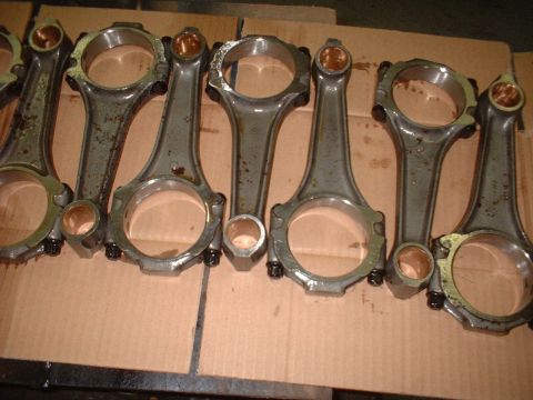 1969 Ford Torino - Several engine connecting rods are visible, some with bronze bearings installed.