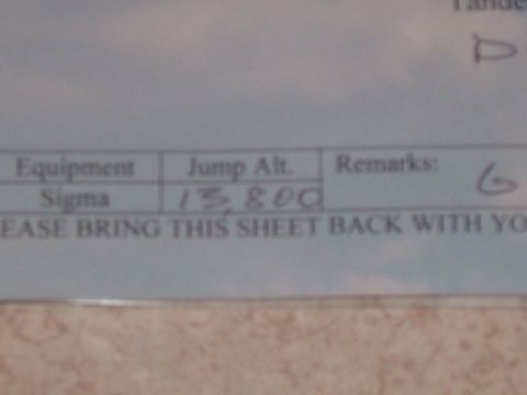 1988 Ford F-150 - A document shows 'Equipment Sigma' and 'Jump Alt. 13800' with a handwritten remark.