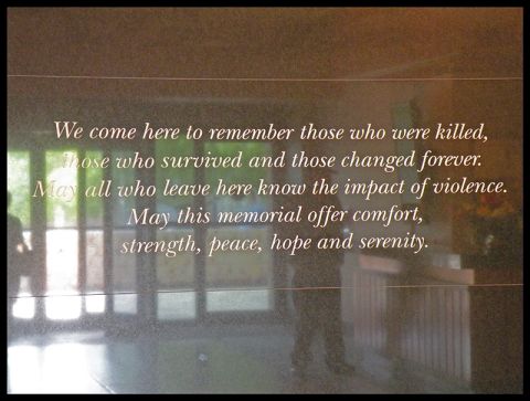 1998 Subaru Legacy - Inscription on the Oklahoma City Memorial wall reads, "We come here to remember those who were killed, those who survived and those changed…