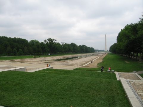 1991 Ford Crown Victoria - A wide view of the National Mall in Washington D.C., with the Washington Monument in the distance.