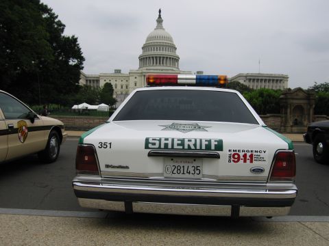 1991 Ford Crown Victoria - A 1991 Ford Crown Victoria Sheriff's car is parked with the US Capitol in the background.