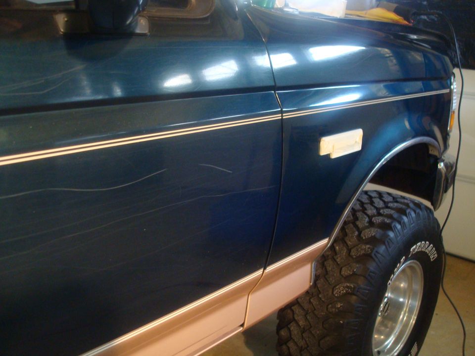 Before I got started compounding and waxing.