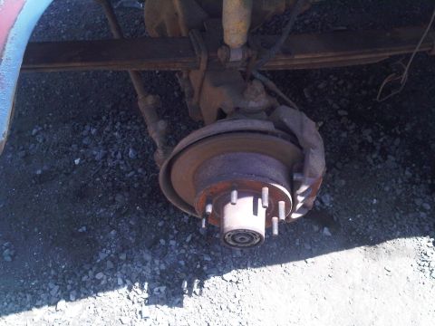 1986 Ford Bronco - This photo shows the rear axle and suspension components of a vehicle, not the entire vehicle.