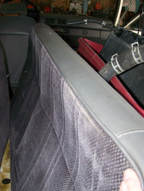1988 Suzuki Samurai - Interior view of a vehicle, focusing on the seats and dashboard details.