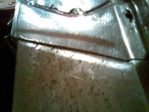 1972 Ford Ranchero - offsetting both edges created a new recessed seam to weld in and mud over