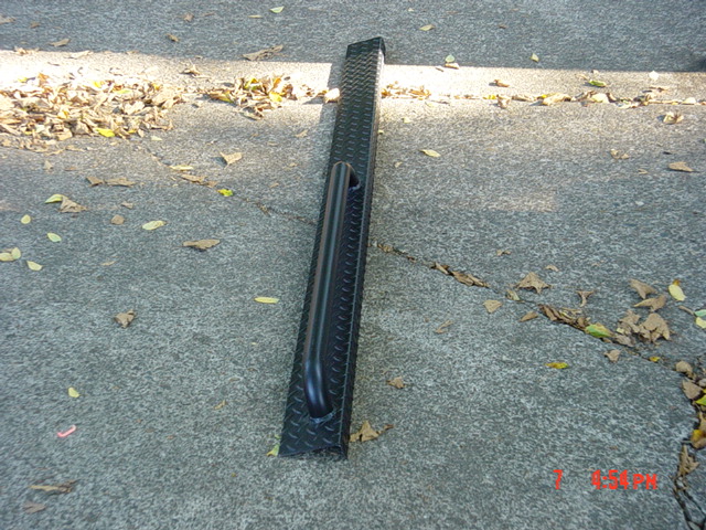 Here is the slider.  We need to cut to fit.  They were fabricated to fit a CJ up to a CJ8 Scrambler.