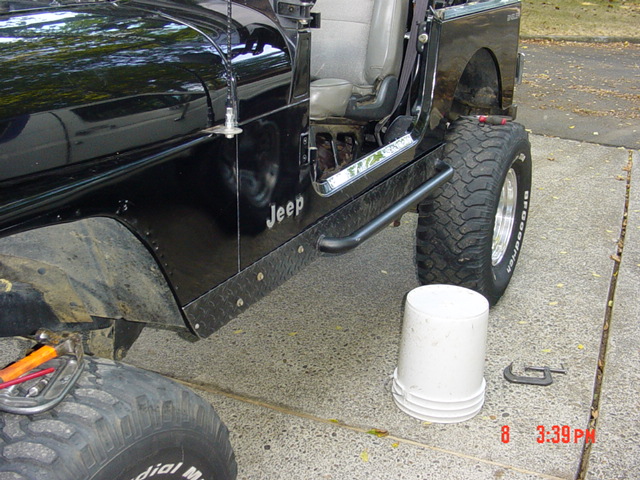 Mounted, and ready to measure for the rest of the holes.